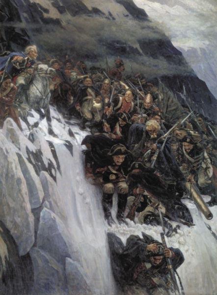 Vasily Surikov March of Suvorov through the Alps